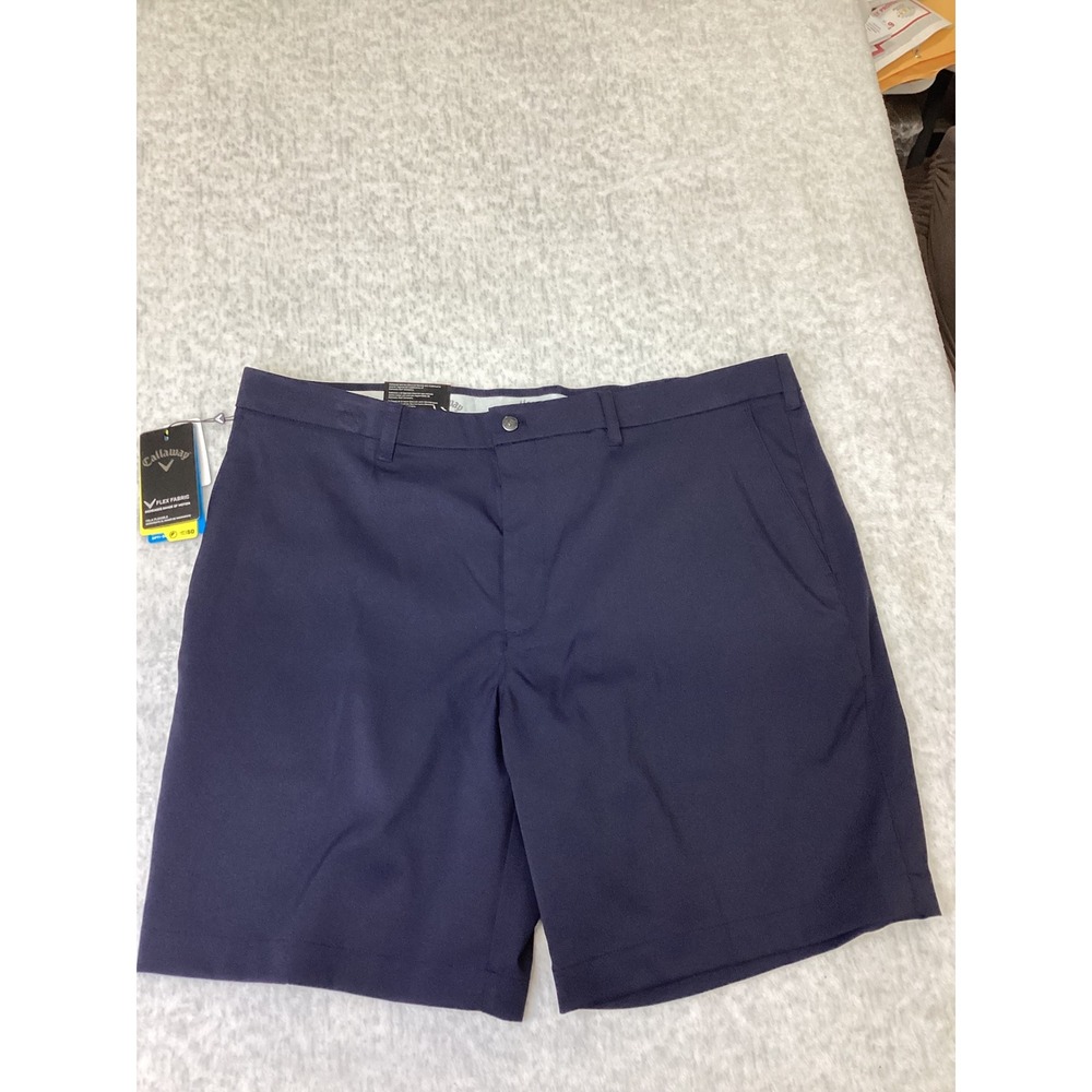 Callaway Mens Opti-Dri Flex Fabric Golf Shorts Night Sky Navy Blue‎ Size 40 NWT